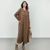 Tricots pour femmes naïzaiga 100 cachemire beige blanc noir hiver long femmes stand cardigans girl girl sweater jnsh