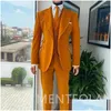 Herrenanzüge Blazer Veet Peaked Revers formelle Prom 3 -PCs Bräutigam Smoking Custom Slim Fit 2024 American Style Kostüm Drop -Lieferkleidung OTLL0