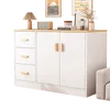 Garage cuisine armoires de salon blanc mini barre d'alcool fichier de chaussures modernes vitrine côté accent nordique meuble meuble yr50lc