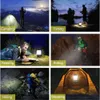 Nouvelle lampe de camp Camping USB rechargeable lampe de poche Dimmable Spotlight Light Light Imperproof Searchlight Lantern d'urgence