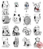 925 Silver Charm Beads Dangle Koala Bruno The Unicorn Rabbit Dog Pig Y Llama Pärlor Fit Charms Armband Diy Jewelry Accessories8603386