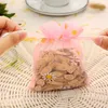 Gift Wrap 20/50Pcs Daisy Organza Bag Jewelry Tulle Drawstring Packaging Display & Pouches Wedding