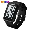 SKMEI Simple Square Watch Calendar Luminous Display Curved Large Screen Big Character Student Sports Watch relogios masculino