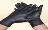 100Unitcaja Gants de nitrile noir jetable comme pieuvre ambidextre pour nettoyer les tatouages à gants de latex à usage industriel Hogar 2012071702543