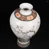 Vases Pink Flower And Bird Pattern Plum Vase Antique Porcelain Home Decoration Ornaments