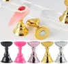 5st Magnetic Nail Holder Practice Training Display Stand Plastic Rack False Nail Art Tips Tillbehör Manikyr Salongverktyg JI18141356211