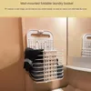 Tvättpåsar smutsiga klädlagringskorg Stor väggmonterad vikning för tvätt