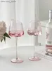 Vinglas 500 ml larkapacitet rosa rött vin lass Hih-värde Hem Crystal Champane Lass Cup Oblique Mouth Oblet L49