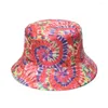 Bérets Multicolor Bucket Hats portables à séchage rapide Protection solaire Panama CAP ANTI-UV Polyester Réversible Pêche unisexe