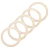 Decorative Flowers 5 Pcs Wooden Hoops Crafts Wreath Form Rack Round Backdrop Stand Halloween Circle Rings The Frames Supplies Wedding Making