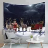 Tapisseries Christmas Tapestry Wall Art Decoration Fond Cilot Santa Claus Snowman Dormitory Living Room Home