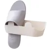 1pcs Badezimmer -Slipperorganisator, Hausschuhe, Badezimmerlagerständer, Haushaltsraum sparsamer Schuhregal, wandmontierte Schuhregal