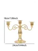 Titulares de velas 1 PC European Vintage Candlestick Candlestick Candlelight Cena Shooting Props Decoración de la mesa de bodas