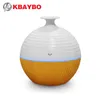 USB Ultrasonic luftfuktare 130 ml aromatomizer med 7 färg LED -lampor träkornaroma diffusor Essential Oil Diffuser9388367