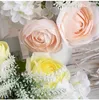 Dekorativa blommor 32 cm konstgjorda lulian bär dianthus caryophyllus bukett hortensia vintage falsk blomma hem bröllop dekoration