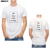 Imprimerie de mode personnalisée T-shirt harajuku diy po marque tops t-shirt unisexe t-shirt vêtements tshirt blanc décontracté 240412