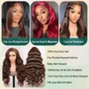 Brown Wear and Go Glueless Wigs Human Hair Pre Cut 18 Inch 13x4 HD Lace Front Wig Chocolate Brown Body Wave Wig Pre Plucked#4 Dark Brown Lace Closure Wigs 180 Density