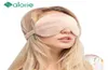 Drop 100 3D Silk Sleep Mask Natural Eyeing Eye Goy Cover Day Patch Soft Portable Travel 2205097573875