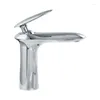 Badrumsvaskar kranar Skowll kran Modernt enstaka handtag Vanity Deck Mount Basin Mixer Polished Chrome PX-24