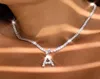 26 Brev Inledande halsband Silverfärg Tenniskedja Choker för kvinnors uttalande Bling Crystal Alphabet Halsband Krage Smycken5863794