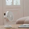 Elektrische fans USB Oplaadbaar draagbare bureauventilator vouwen koelventilator buiten camping mini vloerventilator 4000 mah thuiskantoor stille fan met clip