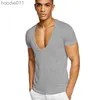 Męskie bluzy bluzy mrmt męskie głębokie europejska rozmiar fitness rozmiar fitness bawełniany mens T-ss