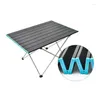 Camp Furniture Lightweight Outdoor Portable Foldable Dining Table High-Strength Aluminum Alloy Picnic Cam Barbecue Drop Delivery Sport Dhtjo