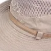 Outdoor Bucket Hat Men Summer Breathable Panama Cap Cotton Jungle Fishing Mesh Hiking Beach Sun Protector Caps For Mens 240403