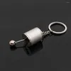 Keychains Wannee Fashion Gear Shift Stick Box Metal Keychain Key Chain Ring Keyringhouder Pendant Sieraden Gift