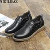 Chaussures décontractées Man Cuir authentique homme noir Luxury mode sapato masculino oxford zapatos para hombre 2024