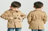 Tench Coat Boy Girl Clothes Veste à vent Veste en vent British Double Breasted Breaker Turndown Collar Button Cell Kids Outwear 2020 LJ7438914