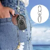 Rings Mini Keychain Power Bank 2 واجهات الإخراج 5V 1200MAH بنك الطاقة الاحتياطية قابلة للسحب مقاومة للماء لـ iPhone Samsung Huawei