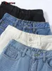 Kadınlar kot fotvotee kadife kalınlaşmış yüksek bel kadın düz harem ayak bileği pantolon sonbahar 2024 gündelik denim vintage kıyafetler