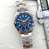 Herren Watch Designer Uhr Automatische Quarzbewegung Watch 43mm Uhren Sapphire Kristall Edelstahl und Kalbslederstreifen Super Luminous Montre de Luxe