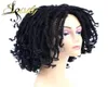 Dreadlocks sintetici capelli parrucca media parte per donne africane marrone nero bug ombre all'uncinetto anime locs treids wigs ls364554764