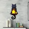 Cadılar Bayramı Şamdan Duvar Asma Epoksi Reçine Silikon Kalıp Diy Kedi Güve Totem Desen Silikon Kalıp Mum Tutucu Yapımı