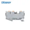 10Pcs PT6-TW Push-in Terminals 6mm 3 Connections Wire Connector Electrical Cable PT-6-TWIN Din Rail Terminal Block