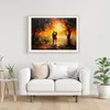 Couple Embrace Under Tree Poster Parisian City Scene Romantic Canvas Painting Prints Wall Pictures Countryside Love Home Decor