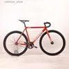 자전거 Ride-Ons Fixie 고정 기어 자전거 쓰나미 트랙 단일 스피드 레이싱 자전거 700C SNM100 알루미늄 합금 프레임 사이클링 부품 사용자 정의 L47