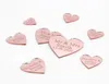 50pcs Miroir acrylique gravé personnalisé Love Heart With Hole Gift Tags Table de la fête de mariage Confetti Decor Centre Centre Favors 21289796