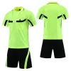 Shorts Professional Soccer Domare Uniform Män TurnDown Collar Football Domare Kläder Kort ärm Domare Skjorta Tre fickor Shorts Shorts