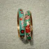 Bangle Classic Vintage Cloisonne Filigree Handikraftgåvor för kvinnor Girl Emalj Bangles Armband Accessories smycken