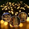 Neue Solarschnur Fee LED LED WASGERFORTE OUTDOOR 22M/32M GARLAND STRASSON LAMPE FERTOON Weihnachtsfeier für Gartendekoration