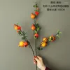 Decorative Flowers Artificial Flower Pomegranate Branch For Home Decor Fake Plants Red Berry Garden Accessories Christmas Decoration