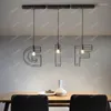 Chandeliers Nordic LED DIY Metal Lampshade Ceiling Chandelier Retro Kitchen Bar Home Decoration Indoor Lighting Fixtures