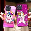 BW-47 Pink Unicorn Rainbow Weiches Silikongehäuse für Samsung Note 8 9 10 20 Ultra S7 S9 S9 S10 S10E Edge Lite Plus