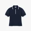 24SS Nouveau créateur de golf de golf féminin 24 Été Nouveau Polo Neck Fashion Couleur solide décontractée polyvalente Top à manches courtes