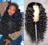 Malásia Wave Wave HD Transparente Wigs Frontal Wigs Human Hair Wigs Para Mulheres Negras 13x6 Lace Front Wig pré -arrancada Remy Hair62545188624