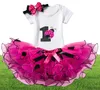 Abiti da stampa estiva 3 pezzi in abiti per bambine vestiti di compleanno 1 anno pois pois per bambini abbigliamento neonato Q3340458