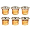 Bougies 6pcs Glass Creative Candle Cup Holder Simple Style Container247H